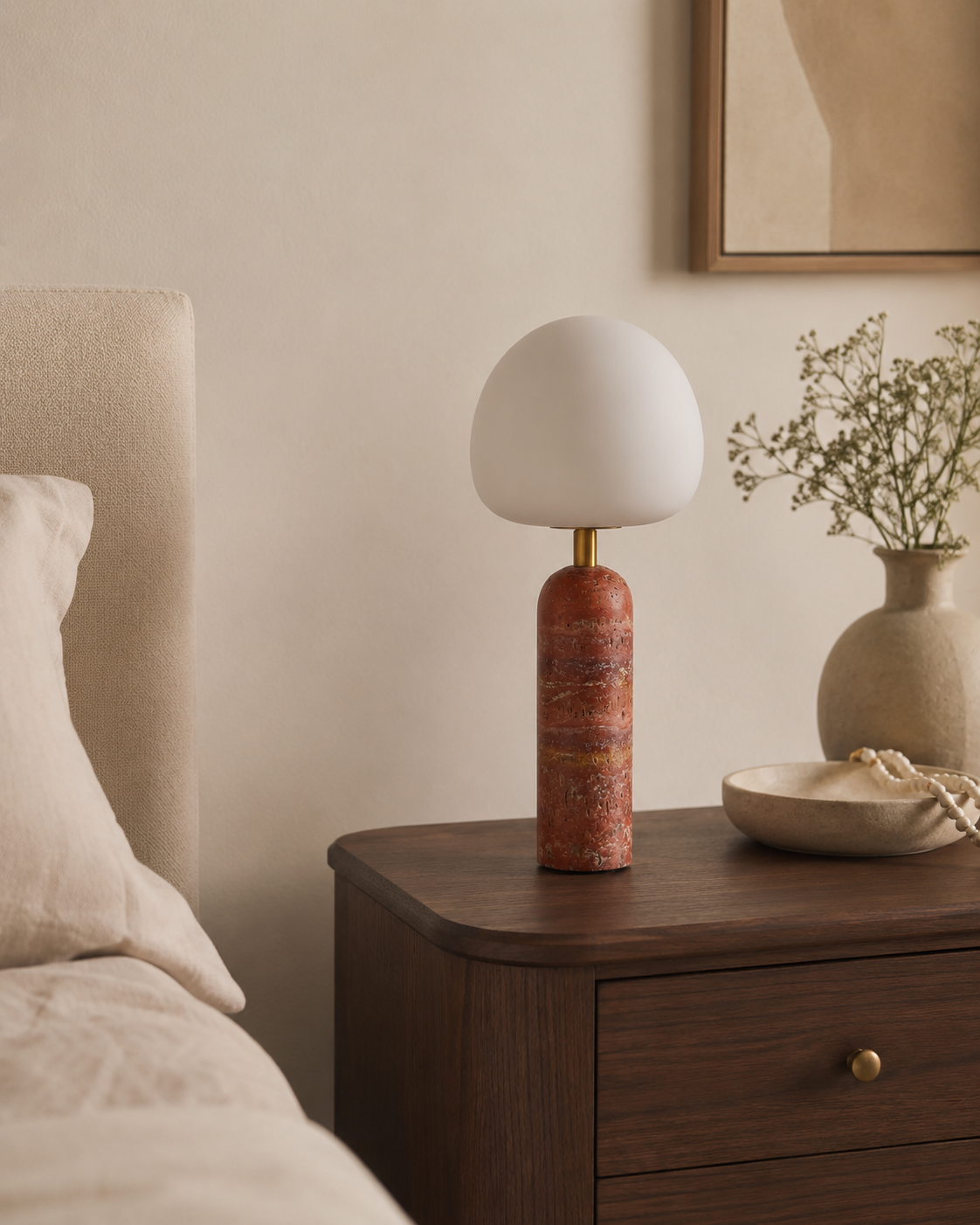 Rosso Globe Lamp