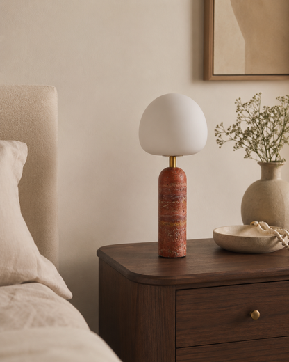 Rosso Globe Lamp