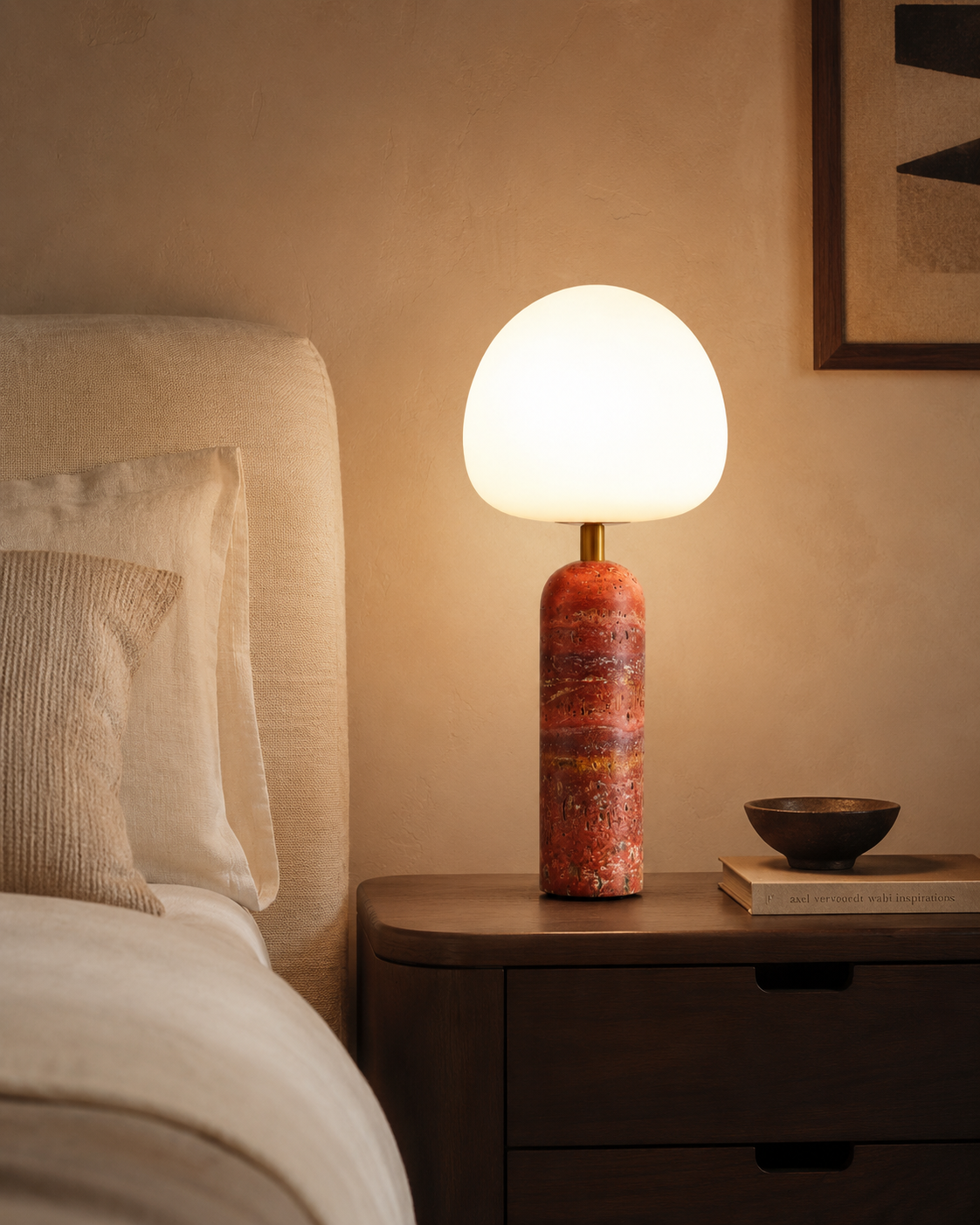 Rosso Globe Lamp