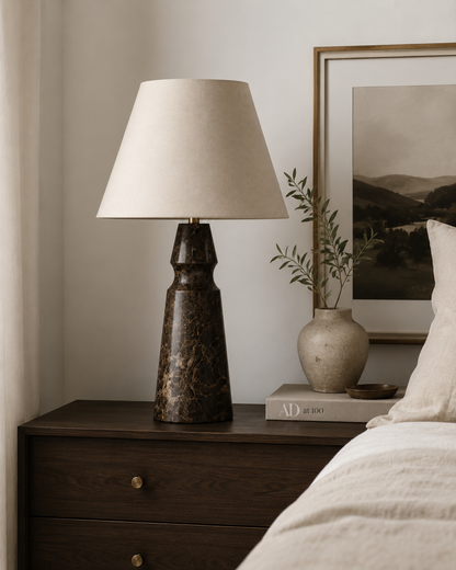 Sculptural Emperador Lamp