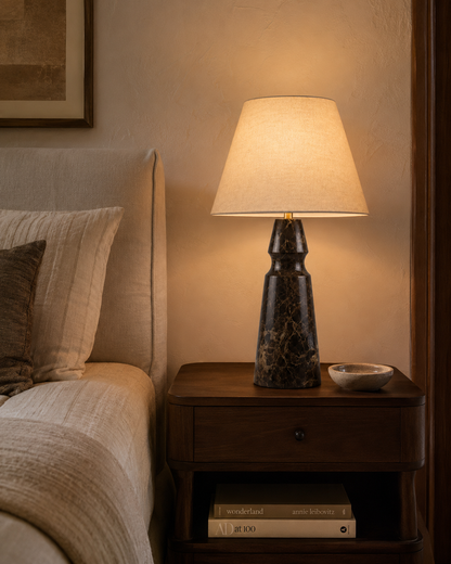 Sculptural Emperador Lamp